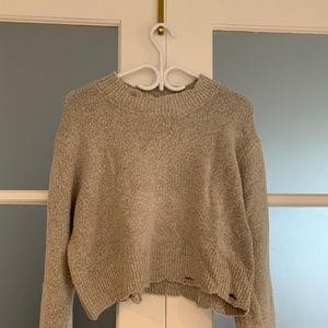 Zara crop sweater with holes